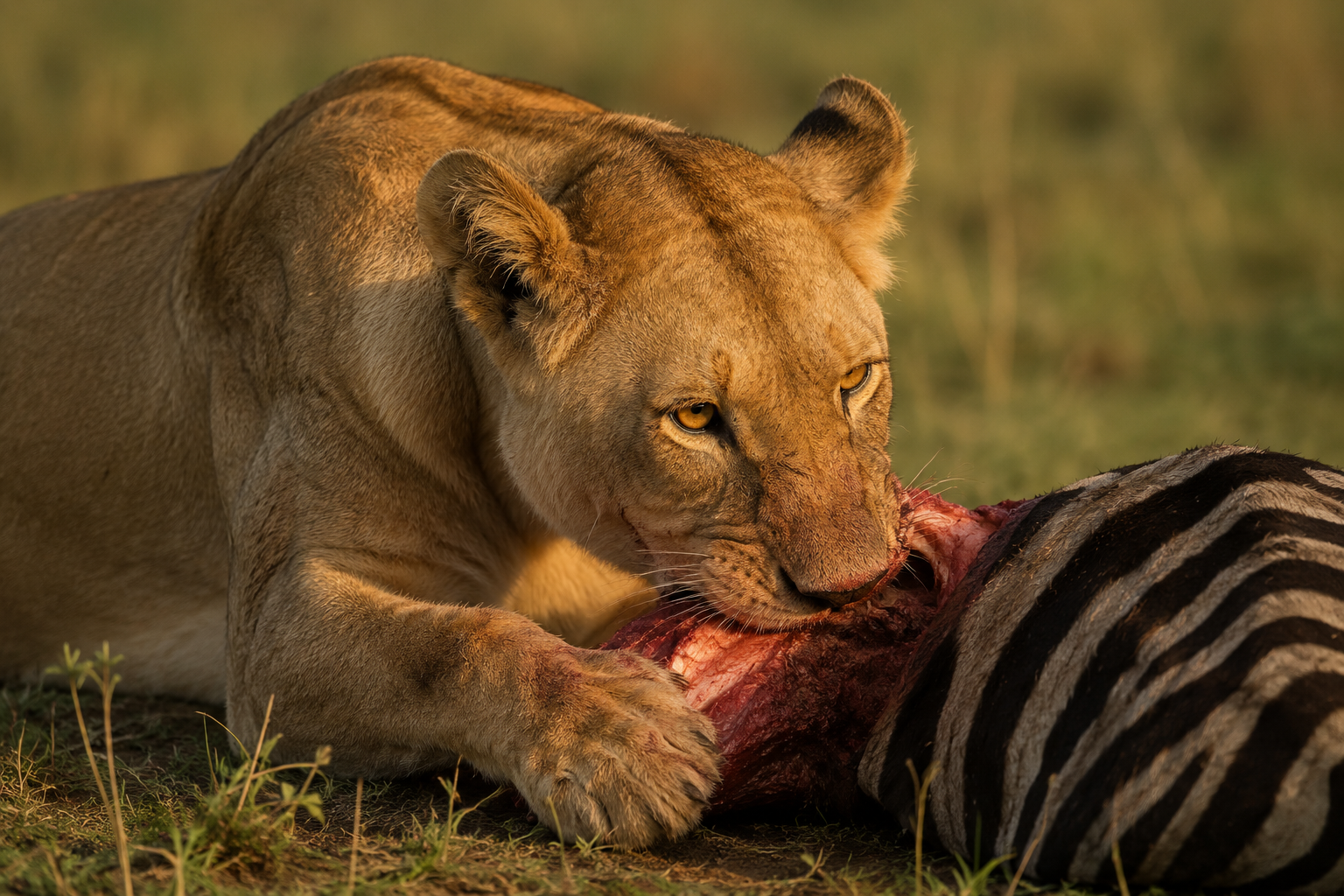 Lioness: The Relentless Provider of the Pride