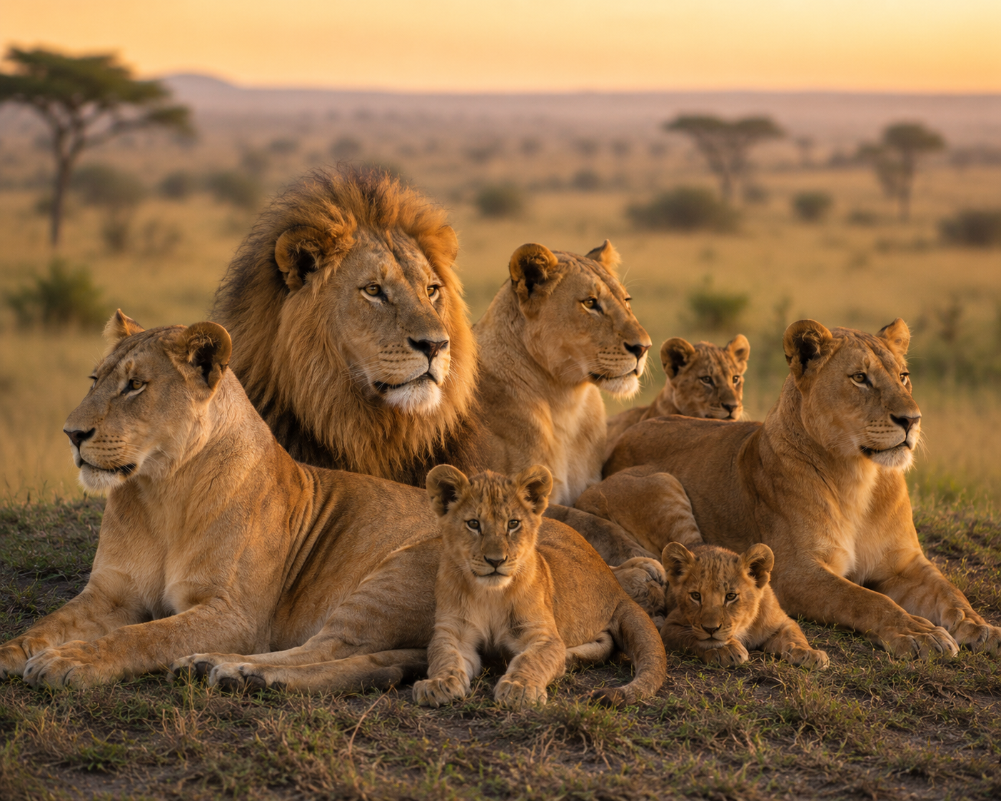 Lion Prides: The Royal Families of the African Savanna